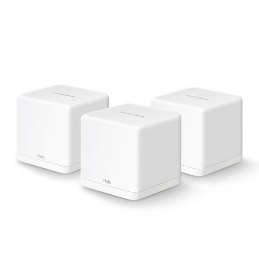  Mercusys AC1300 Whole Home Mesh Wi-Fi System Halo H30G (3-Pack) 802.11ac, 400+867 Mbit/s, Ethernet LAN (RJ-45) ports 2, Mesh Support Yes, MU-MiMO Yes, White 