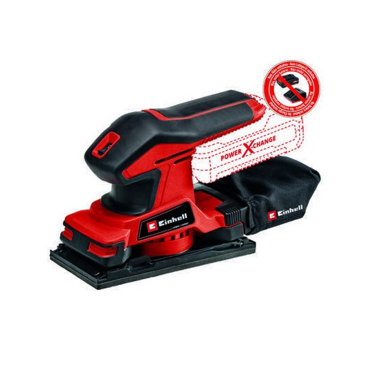  Einhell TC-OS 18/187 Li Solo Tiesus šlifuoklis Juoda, Raudona 