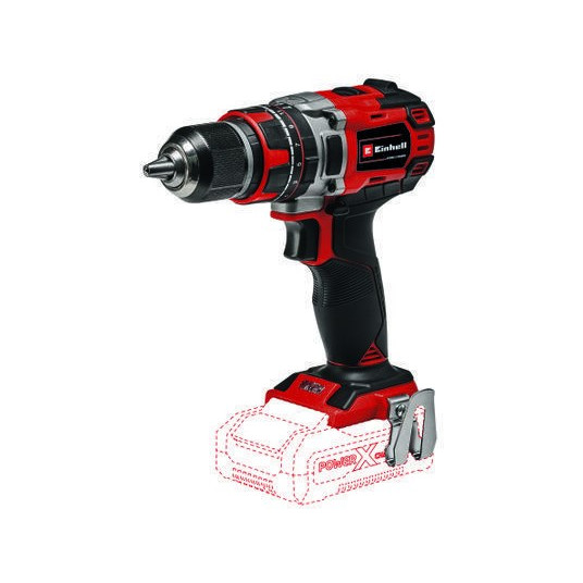  Einhell TE-CD 18/50 Li-i BL Solo 1,22 kg Juoda, Pilka, Raudona 