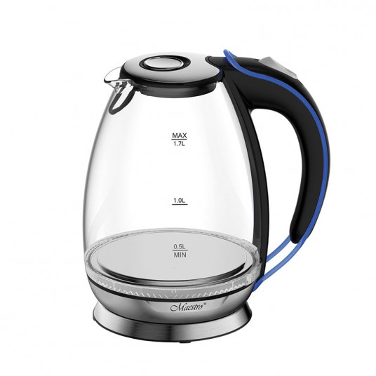  Maestro MR-054 Elektrinis virdulys su apšvietimu, stiklinis, 1,7 l 