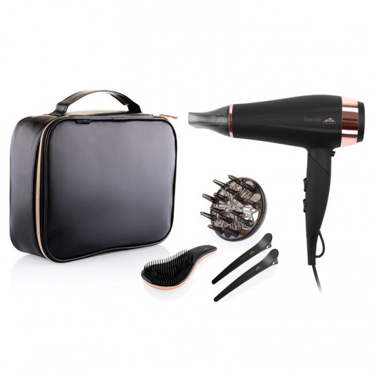  ETA Hair Care Gift Set ETA732090020 Fenité 2200 W, Number of temperature settings 3, Ionic function, Diffuser nozzle, Black Edition 