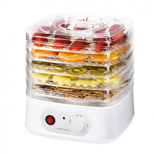  Esperanza EKD004 Maisto džiovintuvas, Permatomas, Balta 250 W 