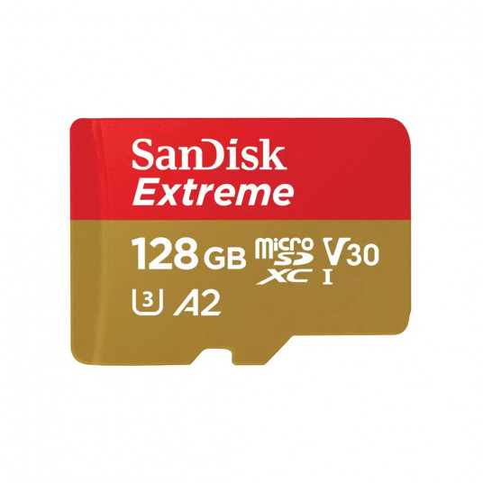 SanDisk microSDXC Extreme 128GB 190/90 MB/s A2 V30 U3