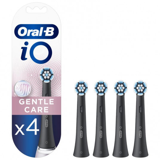  Braun Spare brush io Gentle Care Black 4pcs 