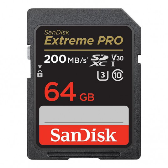  Memory Card.SanDisk SDXC 64GB Extreme Pro UHS-I 