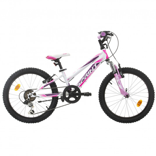 Vaikiškas dviratis SPRINT Calypso 20" 6G dydis 9,5" (24cm) (balta) 