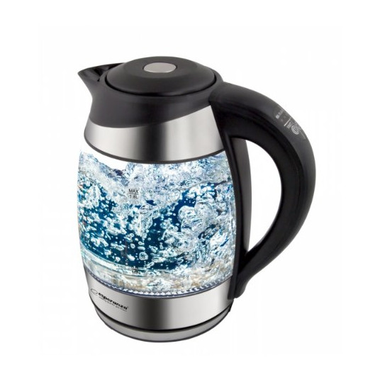  Esperanza EKK026 elektrinis virdulys 1,7 L Juoda, Permatomas 2200 W 