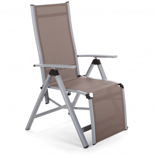  Atlošiama kėdė Relax sidabrinė/ ruda 