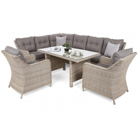 Kampinis lauko baldų komplektas California Beige