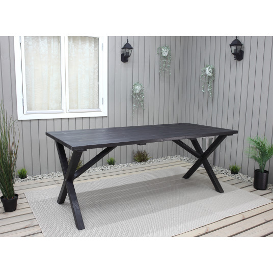 Country stalas 190x86 cm, rudas