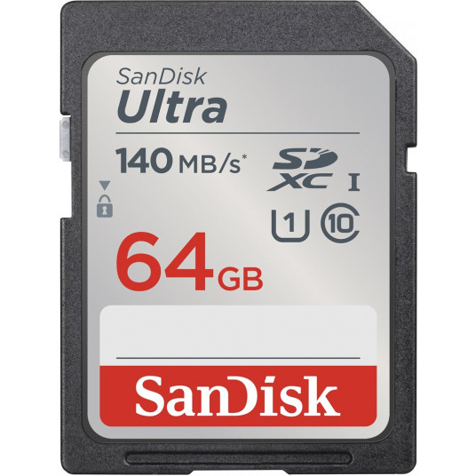  64GB SanDisk Ultra SDXC 140MB/s 