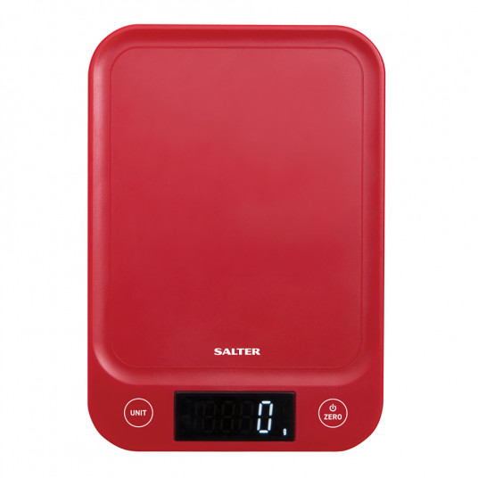  Salter 1067 RDDRA Digital Kitchen Scale, 5kg Capacity red 