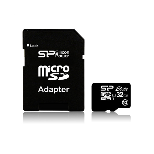  Silicon Power Elite 8GB microSDHC UHS-I 8GB GB, Micro SDHC, Flash memory class Class 10, SD 