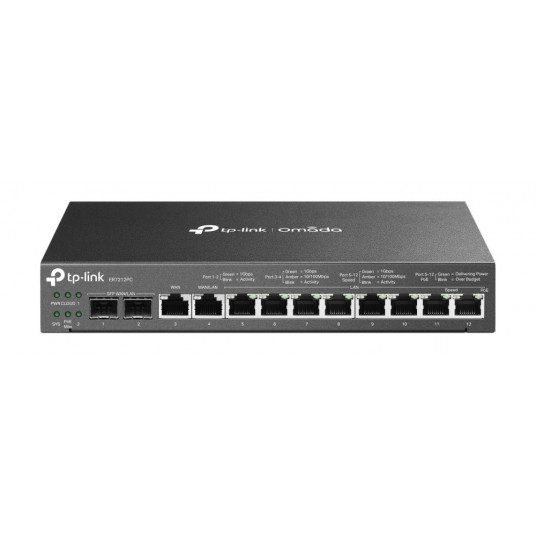  TP-Link ER7212PC laidinis maršrutizatorius Gigabitinis eternetas Juoda 