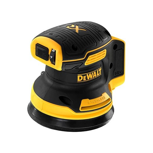  DeWALT DCW210N Nešiojamasis šlifuoklis Lakštinis šlifuoklis XR 18V 12000 OPM Juoda, Geltona 