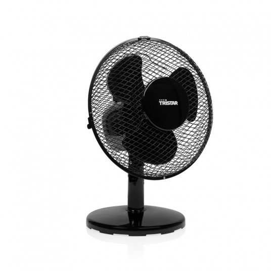  Tristar Desk fan VE-5722 Diameter 23 cm, Black, Number of speeds 2, 30 W, Oscillation 