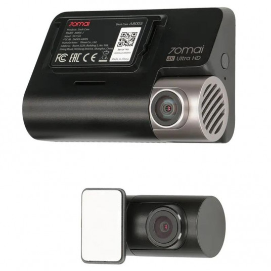  70mai Dash Cam A800S 4K UHD + rear cam 