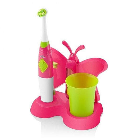  ETA Toothbrush with water cup and holder Sonetic  ETA129490070 Battery operated, For kids, Number of brush heads included 2, Pink 