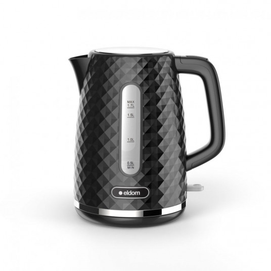  C280C ELDOM virdulys ELLI, talpa 1,7 l, galia 2200 W, juoda, strix, juoda 