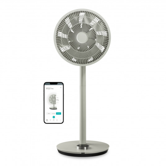  Duux Fan Whisper Flex Smart Diameter 34 cm, Sage, Number of speeds 26, 3-29 W, Oscillation 