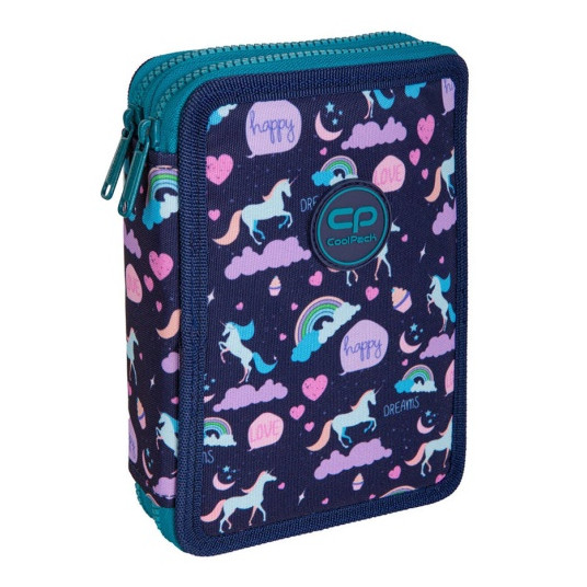  Forminis dviejų skyrių penalas su priedais CoolPack Jumper XL Happy Unicorn 