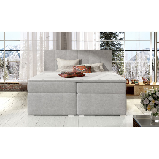Continental lova su patalynės dėže Bolero 180X200, pilka, audinys Sawana 21