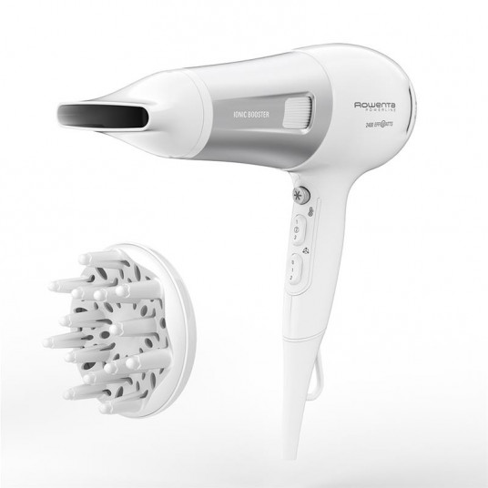 Hair Dryer powerline Rowenta, white&silver