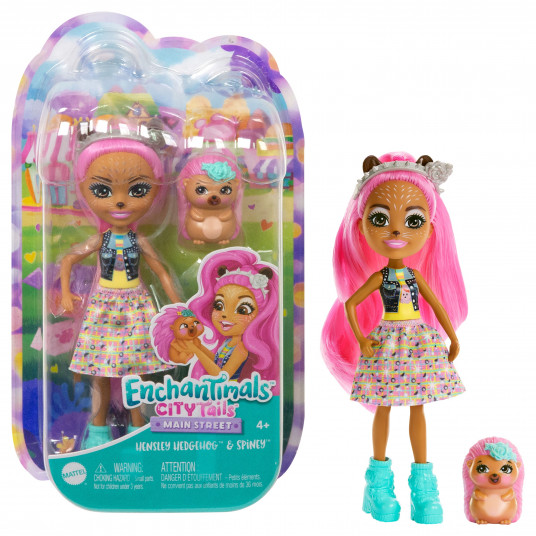  „Enchantimals“ herojė ežiukė Henslė su gyvūnėliu 