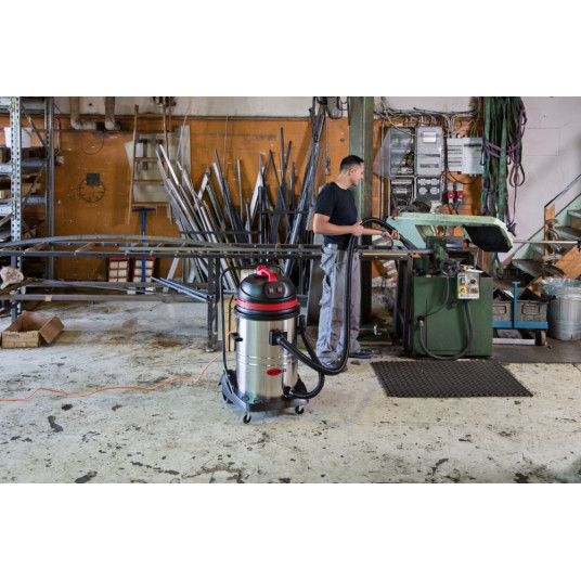  Šlapias ir sausas dulkių siurblys Nilfisk Viper LSU395-EU 3 varikliai 95 l juoda, raudona, nerūdijančio plieno 