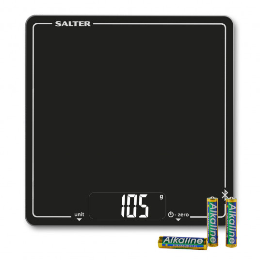  Salter 1193 BKDRUP Connected Electronic Kitchen Scale - Black 