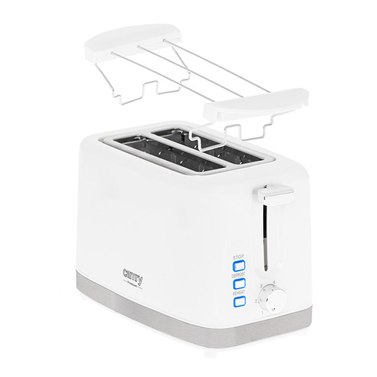  Camry Toaster CR 3219 Power 750 W, Number of slots 2, Housing material Plastic, White 