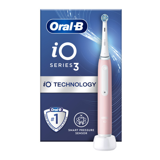 Elektrinis dantų šepetėlis Braun iOG3.1A6.0 Oral-B iO3, rožinis