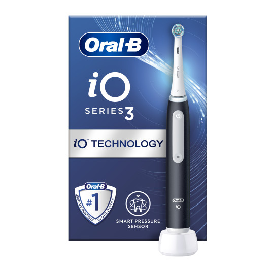 Elektrinis dantų šepetėlis Braun Oral-B iO3, matinis juodas