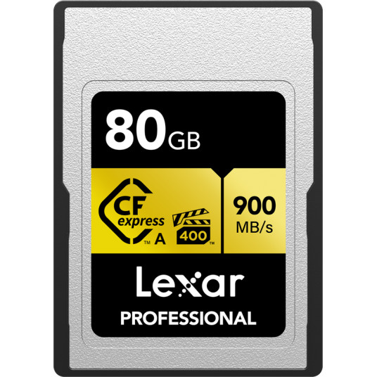 LEXAR CFEXPRESS PRO GOLD R900/W800 (VPG400) 80GB (TYPE A) 