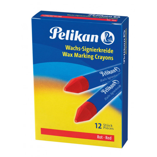  Vaškinė kreida raudona 12vnt. 