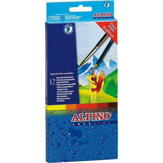 Pieštukai spalvoti ALPINO Aqualine 12sp