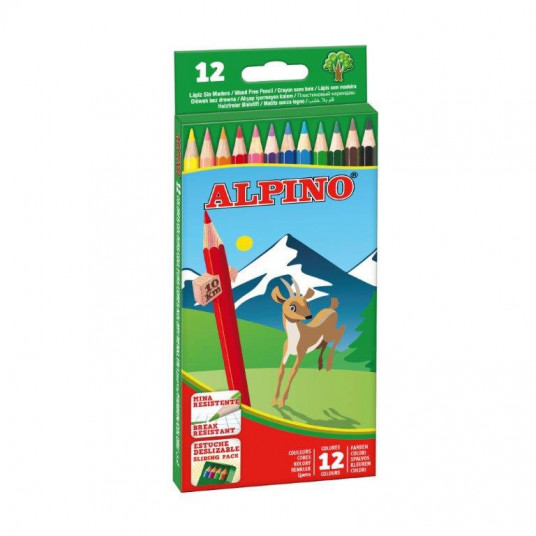  Pieštukai spalvoti ALPINO 12sp 