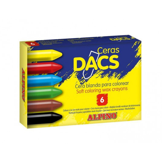 Vaškinės kreidutės ALPINO Dacs 6sp 11mm
