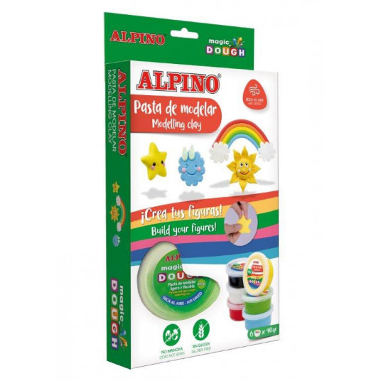  Modelinas ALPINO Magic Dough DAY  NIGHT 6sp x 40g 