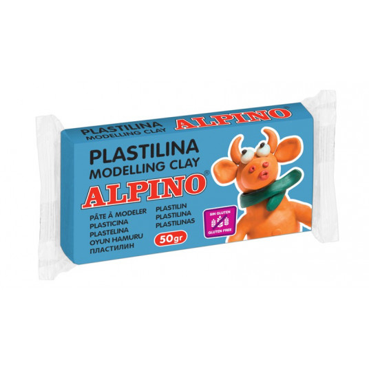  Plastilinas ALPINO 50g šv.mėlynas 