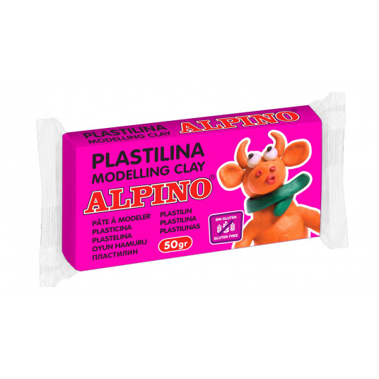  Plastilinas ALPINO 50g rožinis 