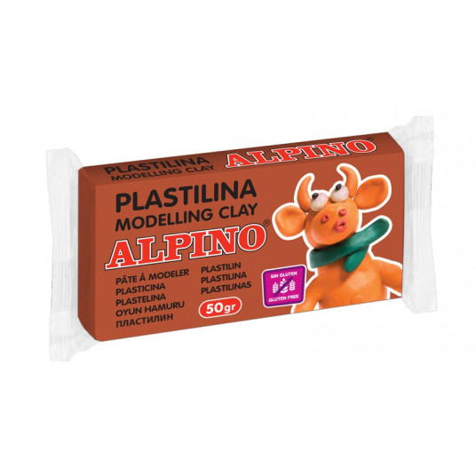  Plastilinas ALPINO 50g rudas 