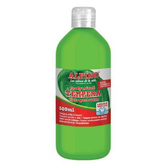  Guašas (tempera) ALPINO 500ml green light 