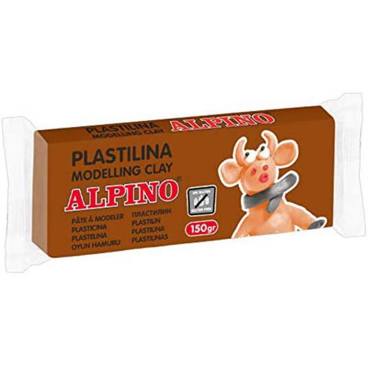  Plastilinas ALPINO 150g brown 