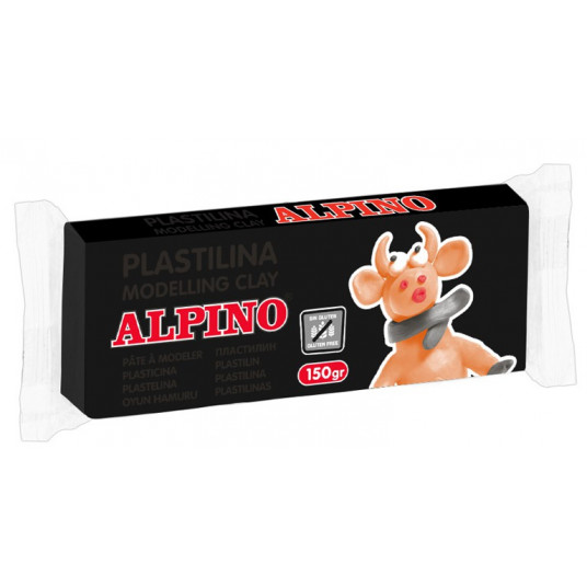  Plastilinas ALPINO 150g black 