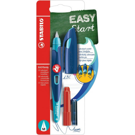 Plunksnakotis EASYbirdy R nib M midnight blue-azure