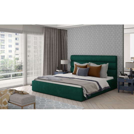 Lova Caramel Kronos 19, 160x200, zalia spalva