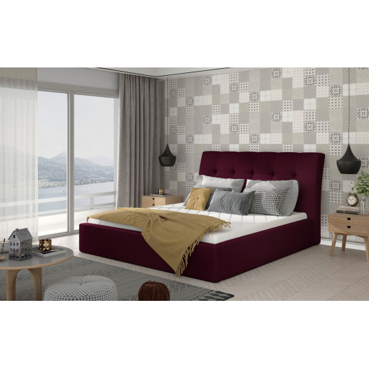  Lova Inge Mat Velvet 68, 180x200, violetine spalva 