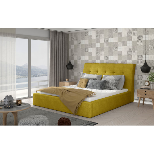Lova Inge Omega 68, 140x200, geltona spalva