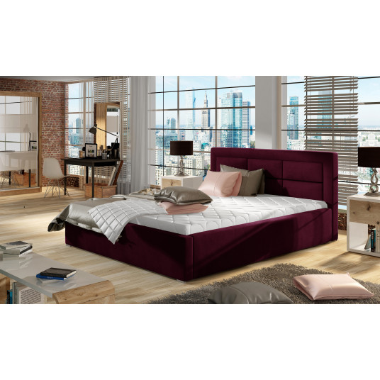 Lova Rosano Mat Velvet 68, 160x200, violetine spalva